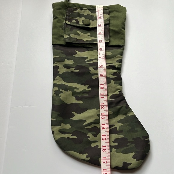 Camo Christmas Stocking NWOT Green Camouflage - Picture 5 of 8